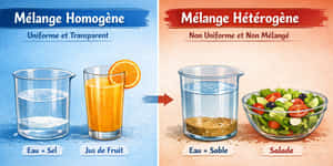 Mélanges Homogènes et Hétérogènes